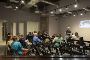 The two meeting rooms can be combined for events like author appearances. [Venue Projects, LLC]